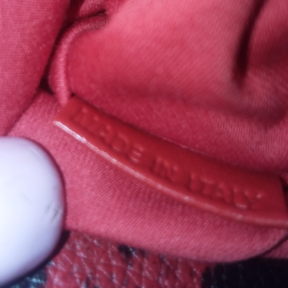 CHRISTIAN LOUBOUTIN RED LEOPARD 2WAY CLUCH BAG - Picture 3 of 8